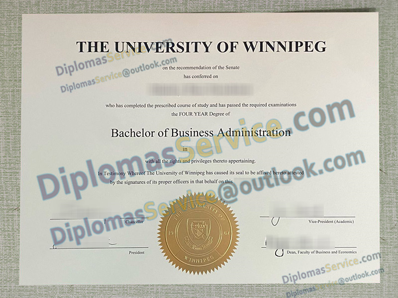 University of Winnipeg diploma, University of Winnipeg degree,