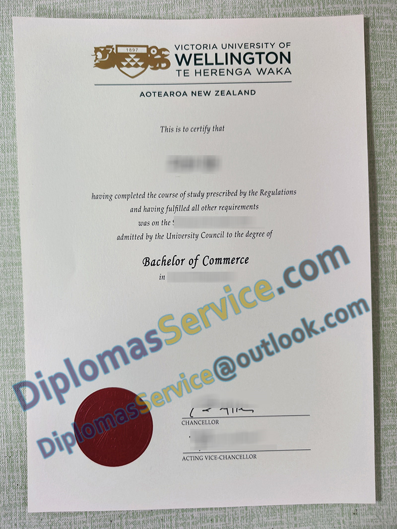Victoria University of Wellington degree, Victoria University of Wellington certificate,