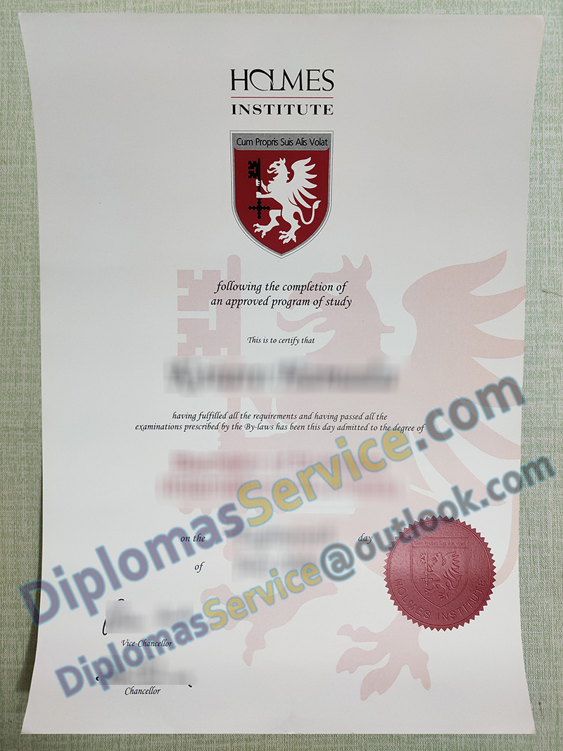 Holmes Institute degree, Holmes Institute diploma,