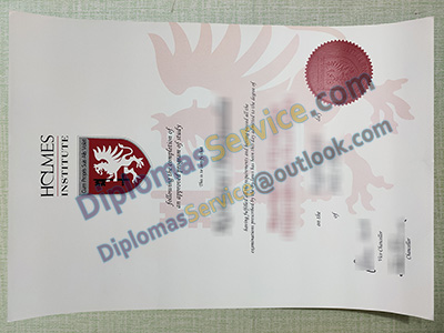 Holmes Institute certificate