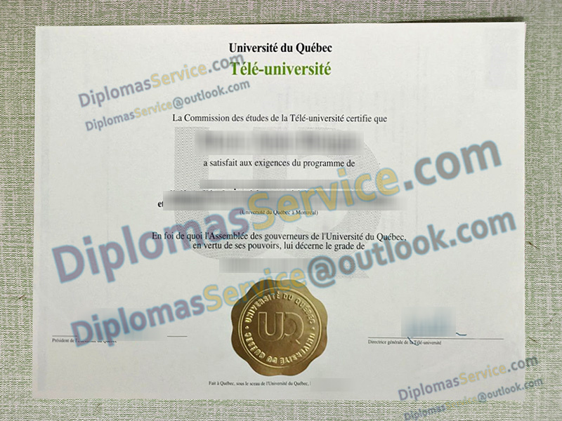 Université TÉLUQ diploma, Télé-université degree,