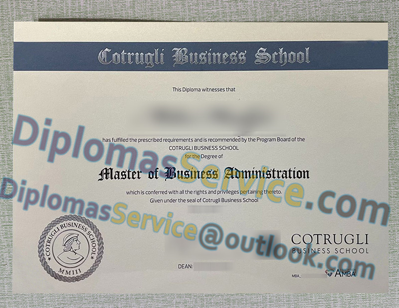 Cotrugli Business School degree, Cotrugli Business School diploma,