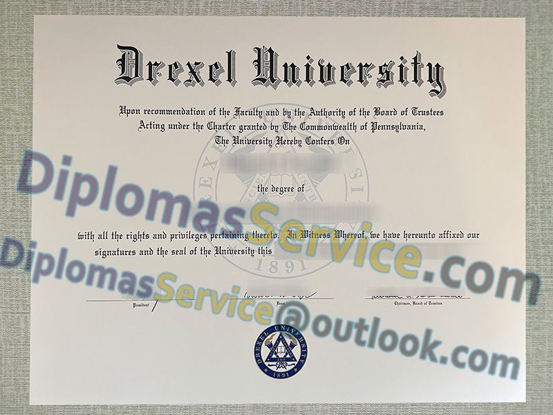 Drexel University diploma, Drexel University degree,