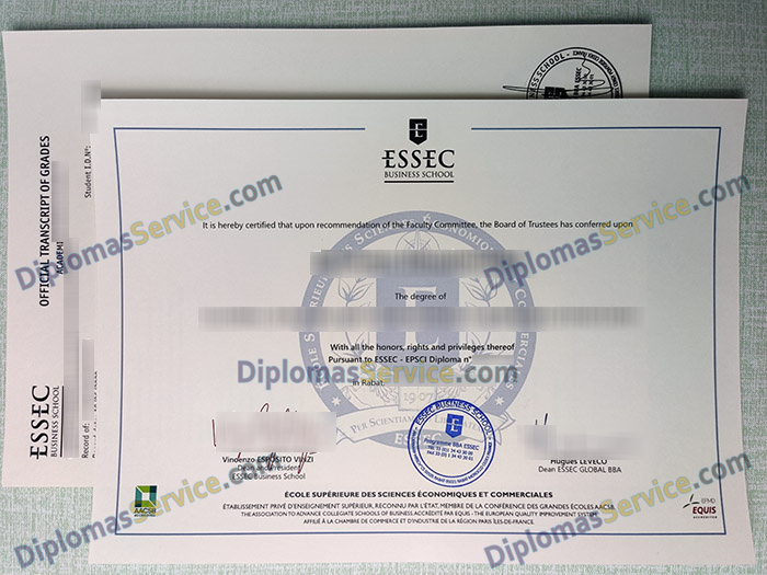 ESSEC Business School degree, ESSEC Business School diploma,