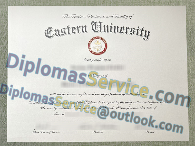 Eastern University diploma, Eastern University degree,