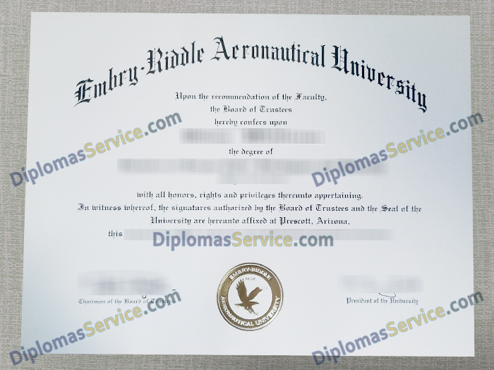 Embry-Riddle Aeronautical University diploma, Embry-Riddle Aeronautical University degree,