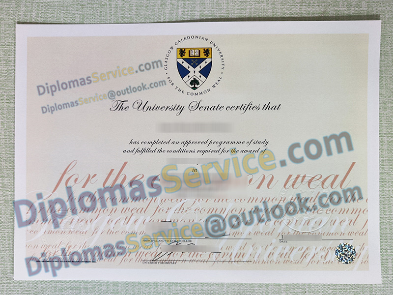 Glasgow Caledonian University degree, Glasgow Caledonian University certificate,