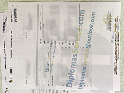 Humber College transcript