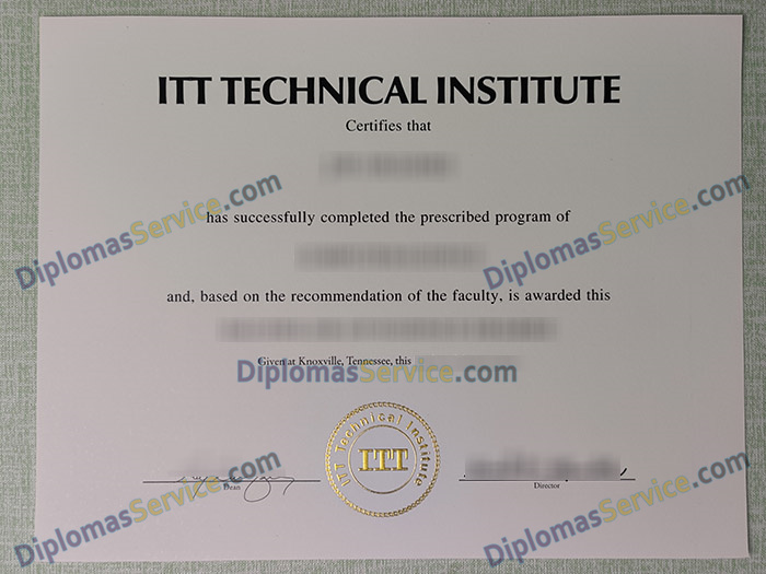 ITT Technical Institute diploma, ITT Technical Institute degree,