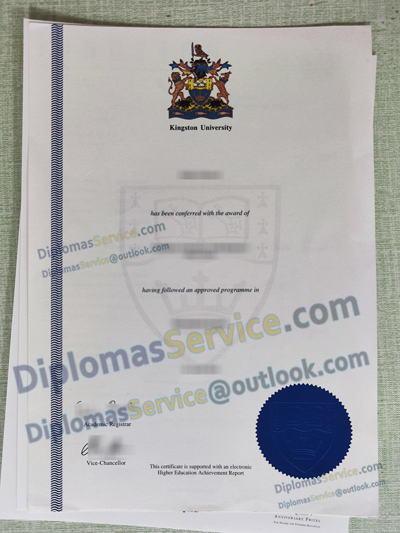 Kingston University degree, Kingston University certificate,