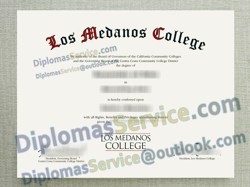 Los Medanos College diploma, Los Medanos College degree,