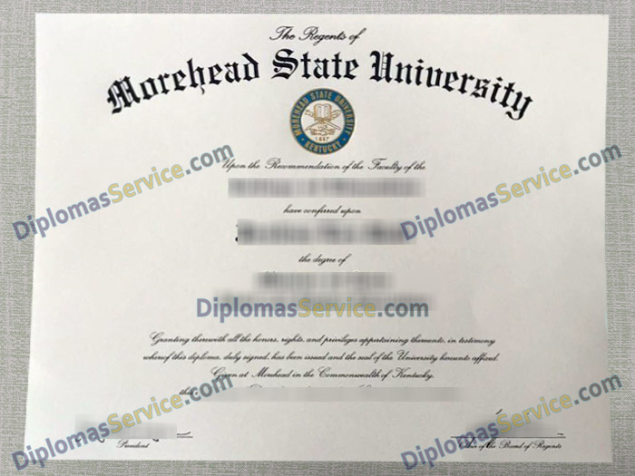 Morehead State University diploma, Morehead State University degree,