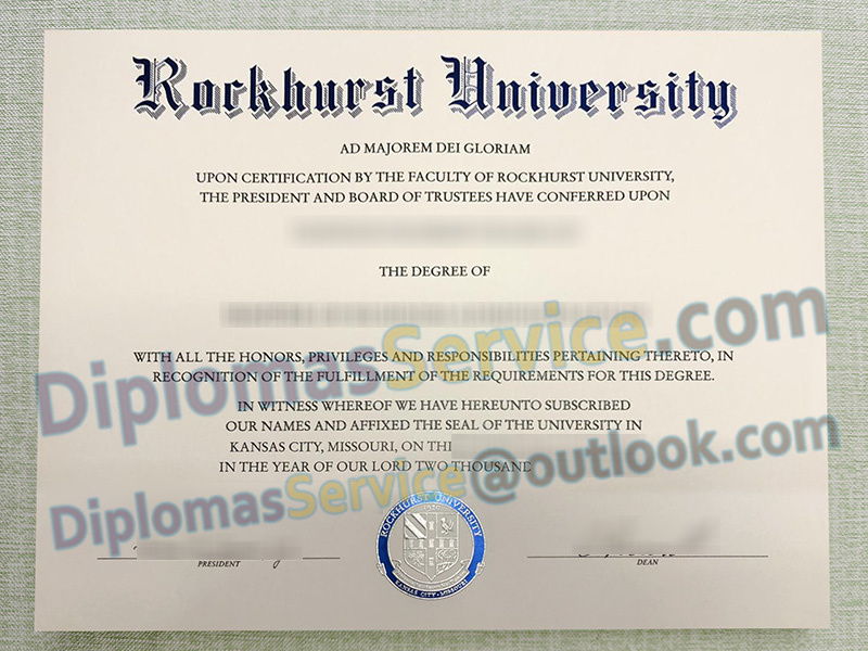 Rockhurst University diploma, Rockhurst University degree,