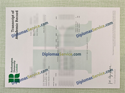 Roehampton University transcript