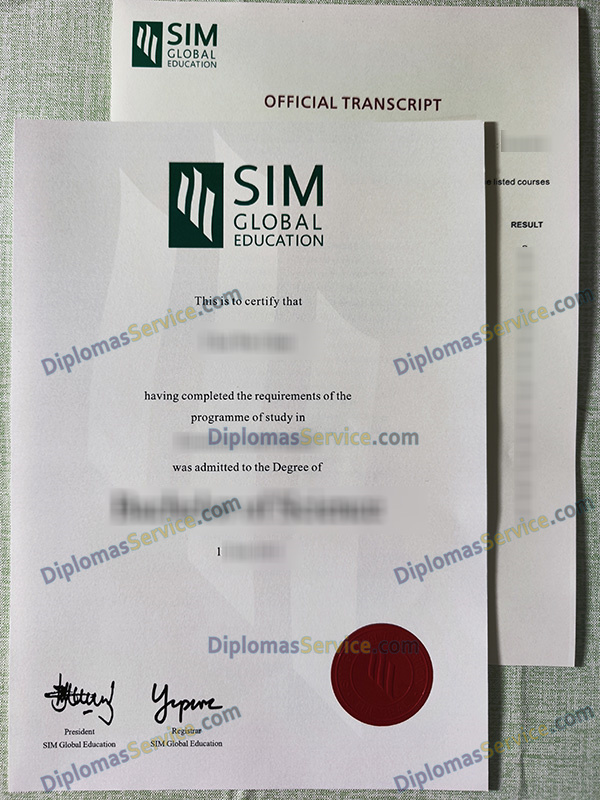 SIM Global Education degree, SIM University diploma,
