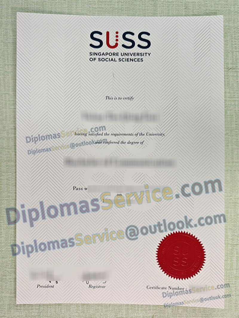 SUSS degree, Singapore University of Social Sciences diploma,