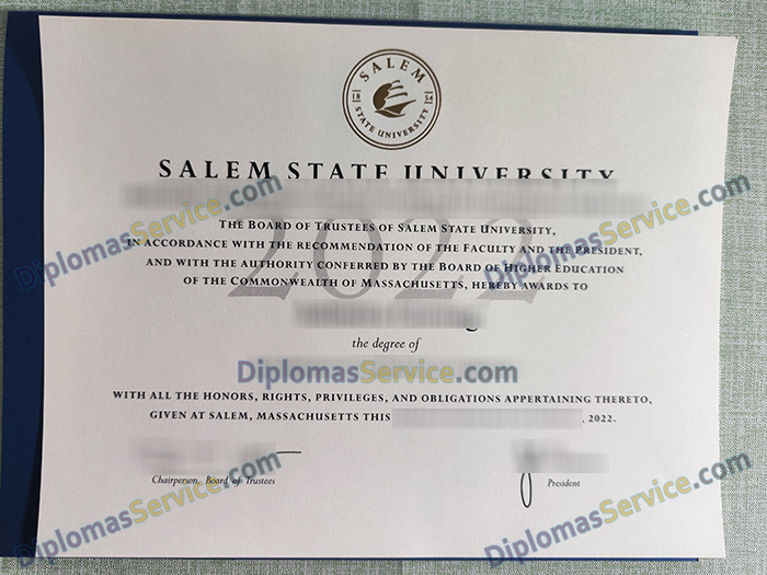 Salem State University diploma, Salem State University degree,