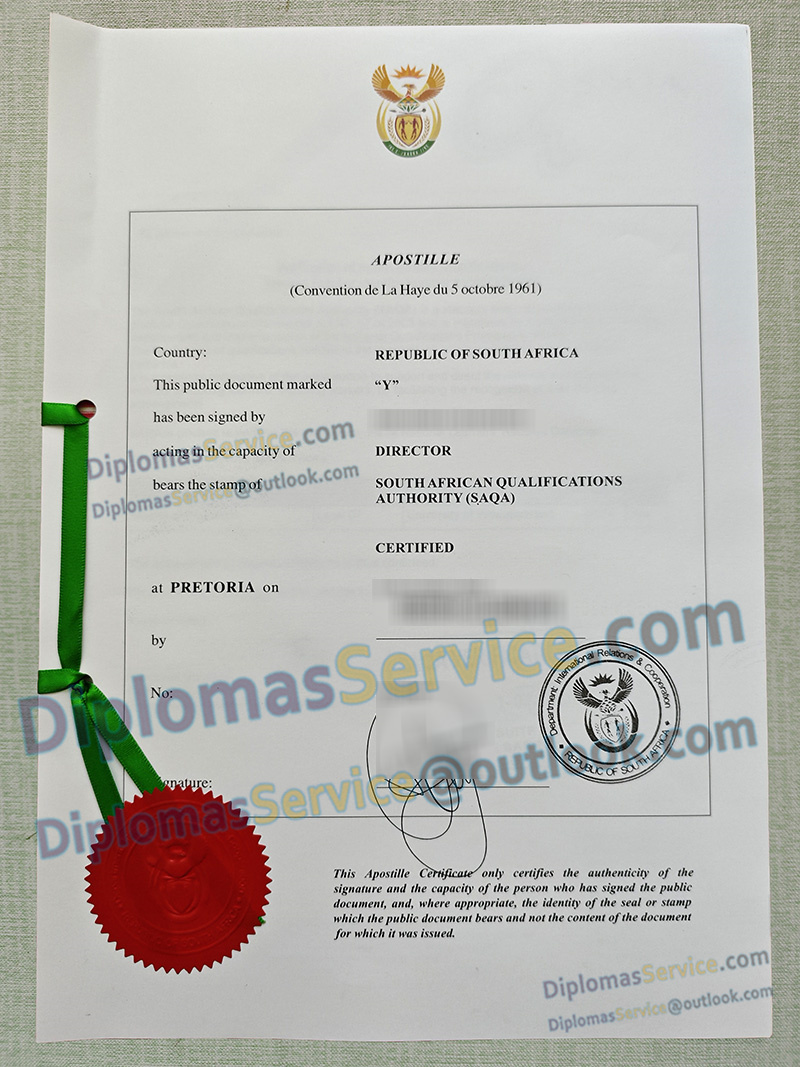 South Africa apostille