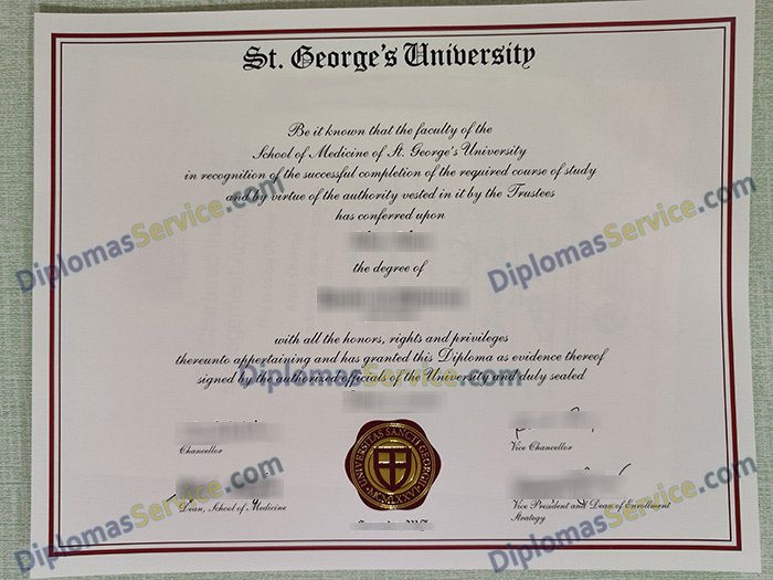 St. George's University diploma, St. George's University degree,