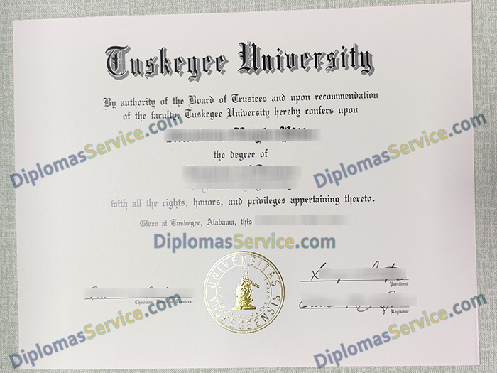 Tuskegee University diploma, Tuskegee University degree,