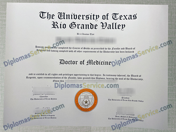 UTRGV diploma, University of Texas Rio Grande Valley degree,