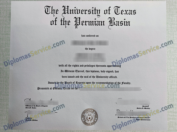 UTPB diploma, University of Texas Permian Basin degree,
