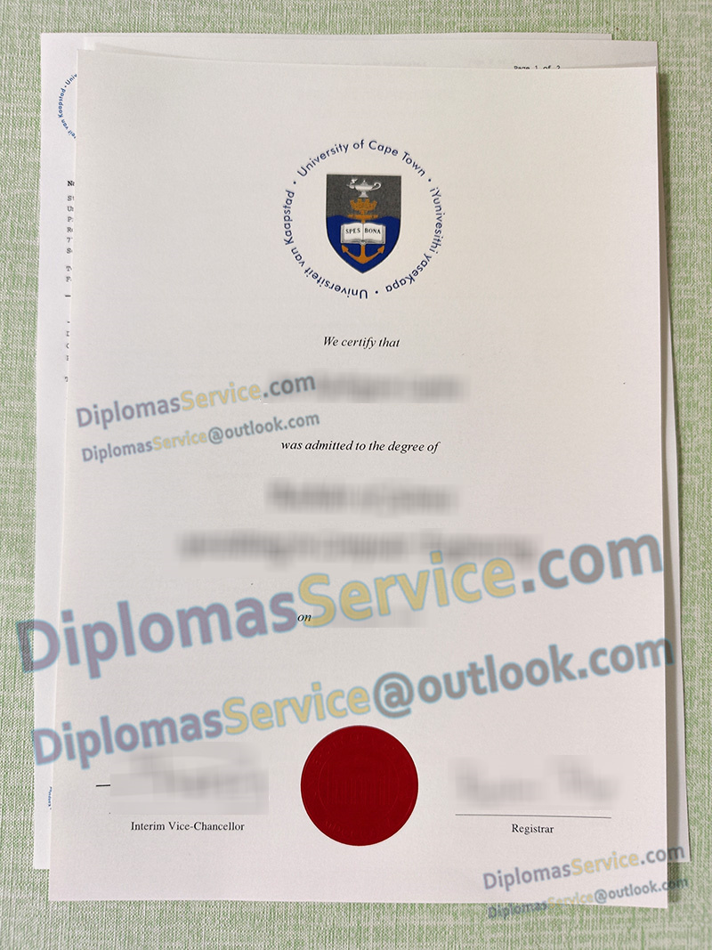 University of Cape Town degree, University of Cape Town diploma,