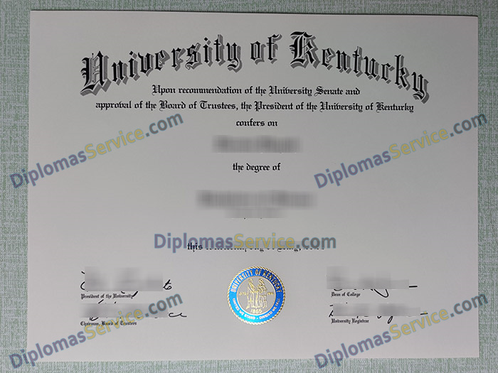 University of Kentucky diploma, University of Kentucky degree,
