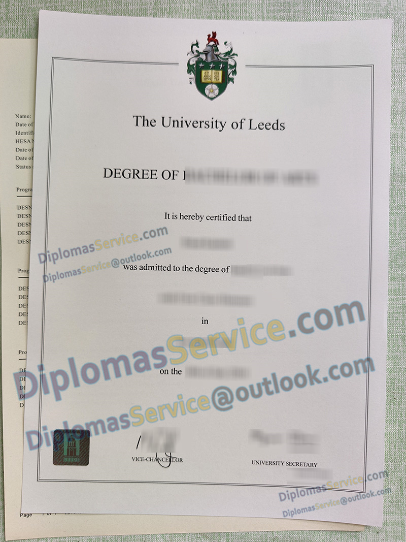 University of Leeds degree, University of Leeds certificate,