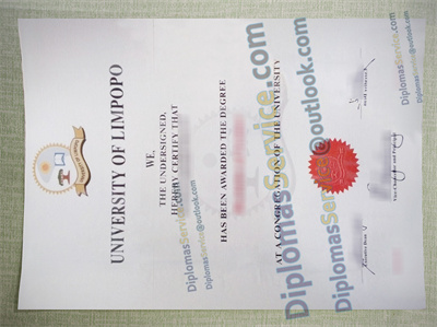 University of Limpopo certificate