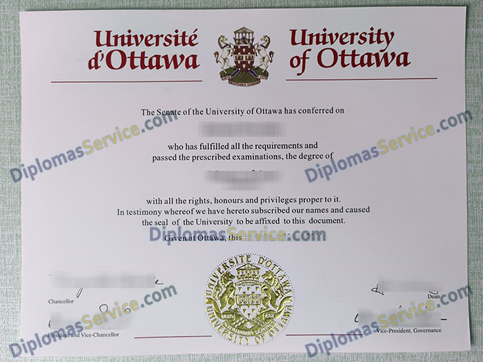 University of Ottawa diploma, University of Ottawa degree,