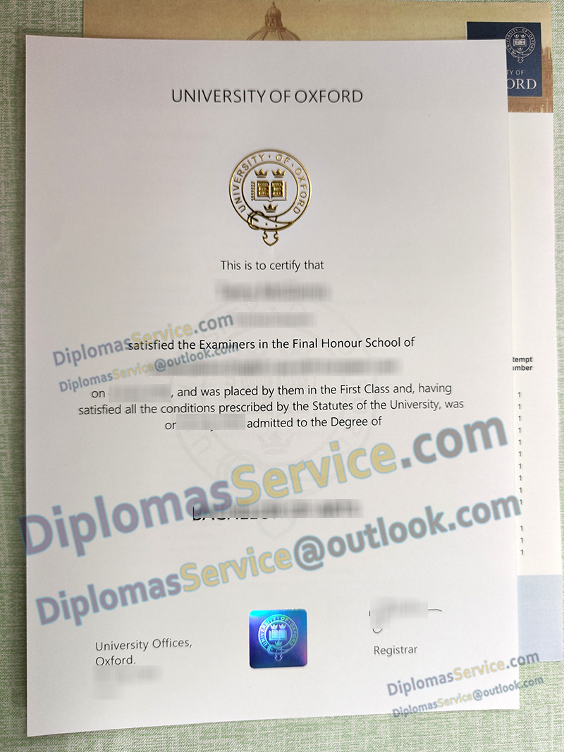 University of Oxford degree, University of Oxford certificate,