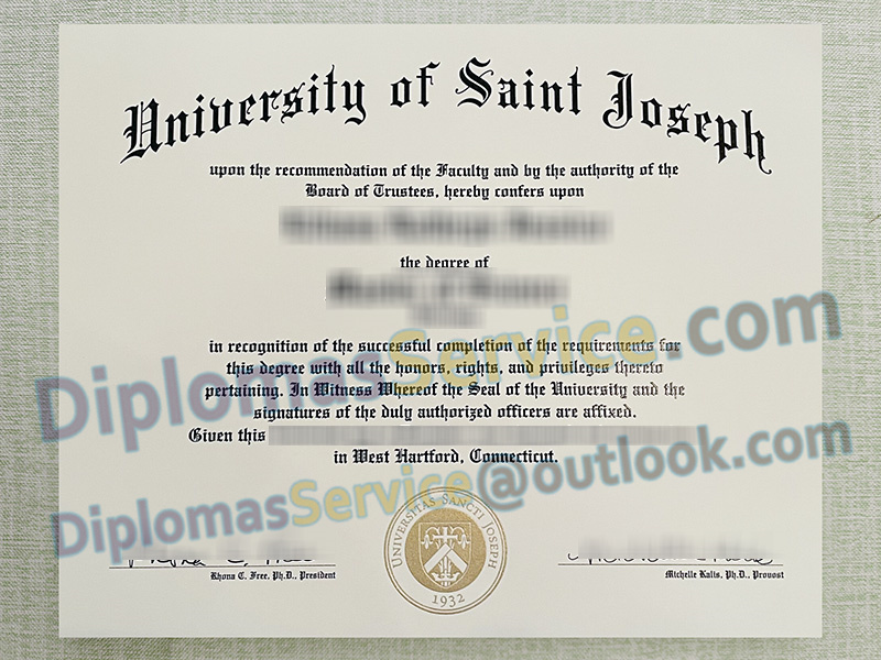 University of Saint Joseph diploma, University of Saint Joseph degree,