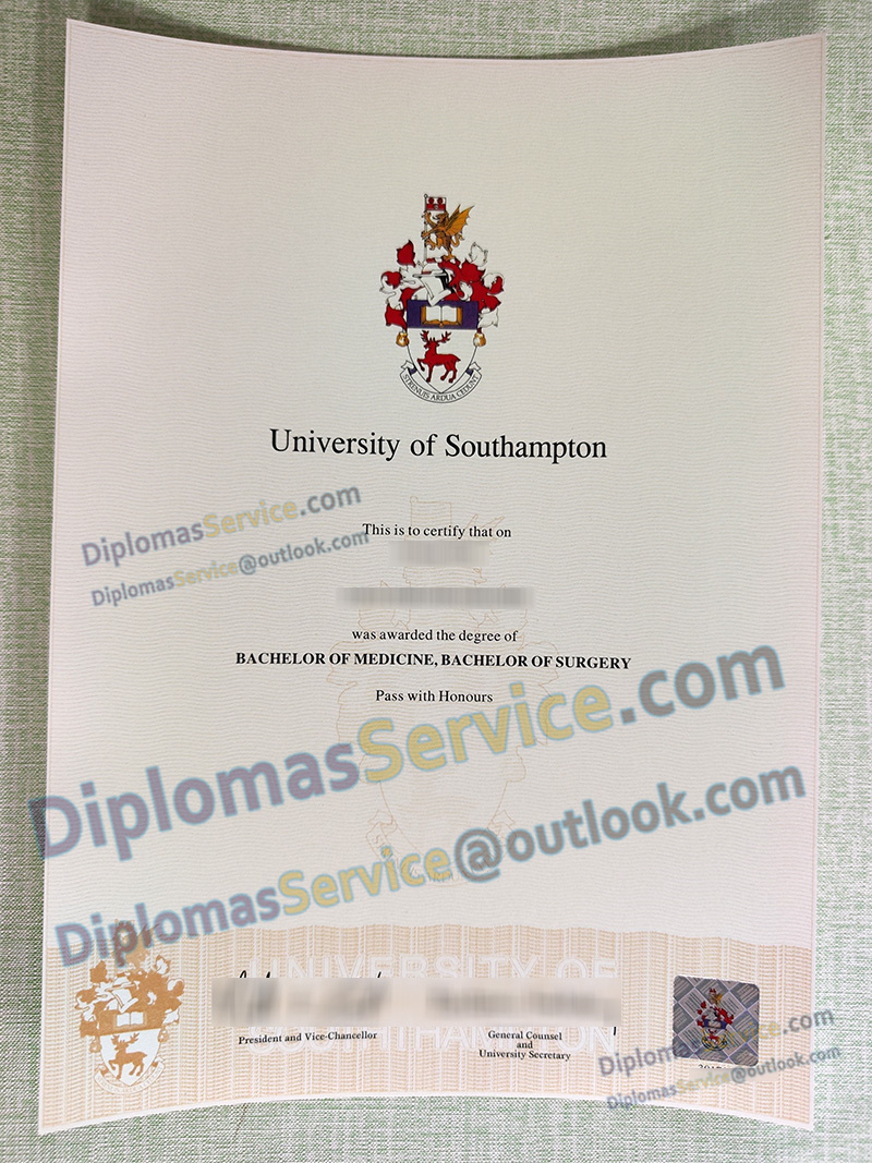 University of Southampton degree, University of Southampton certificate,