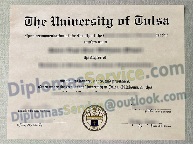 University of Tulsa diploma, University of Tulsa degree,