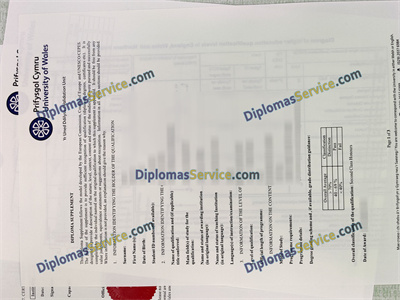 University of Wales transcript