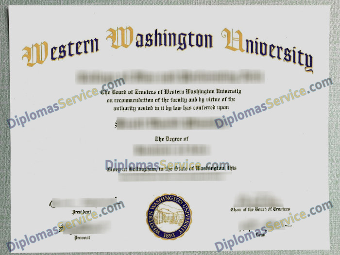 Western Washington University diploma, Western Washington University degree,