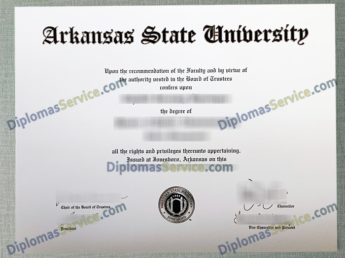 Arkansas State University diploma, Arkansas State University degree,