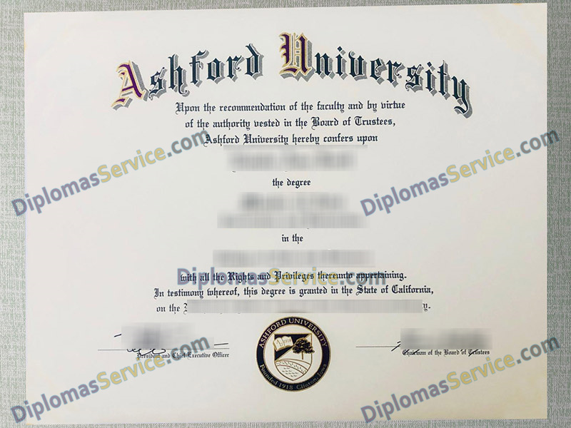 Ashford University diploma, Ashford University degree,
