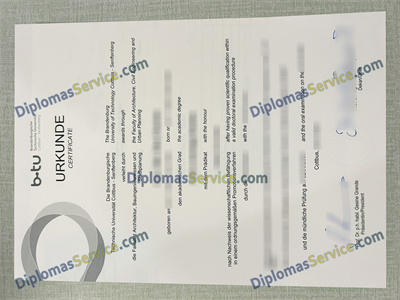 Brandenburgische Technische Universität diploma