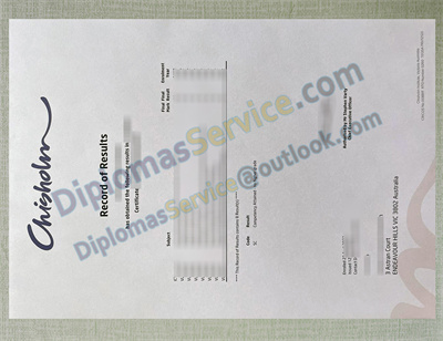 Chisholm Institute transcript