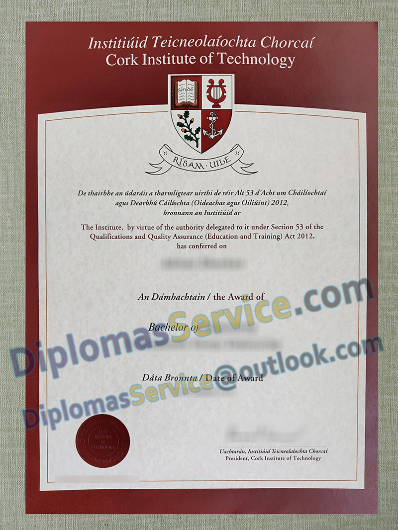 Cork Institute of Technology degree, Cork Institute of Technology certificate,