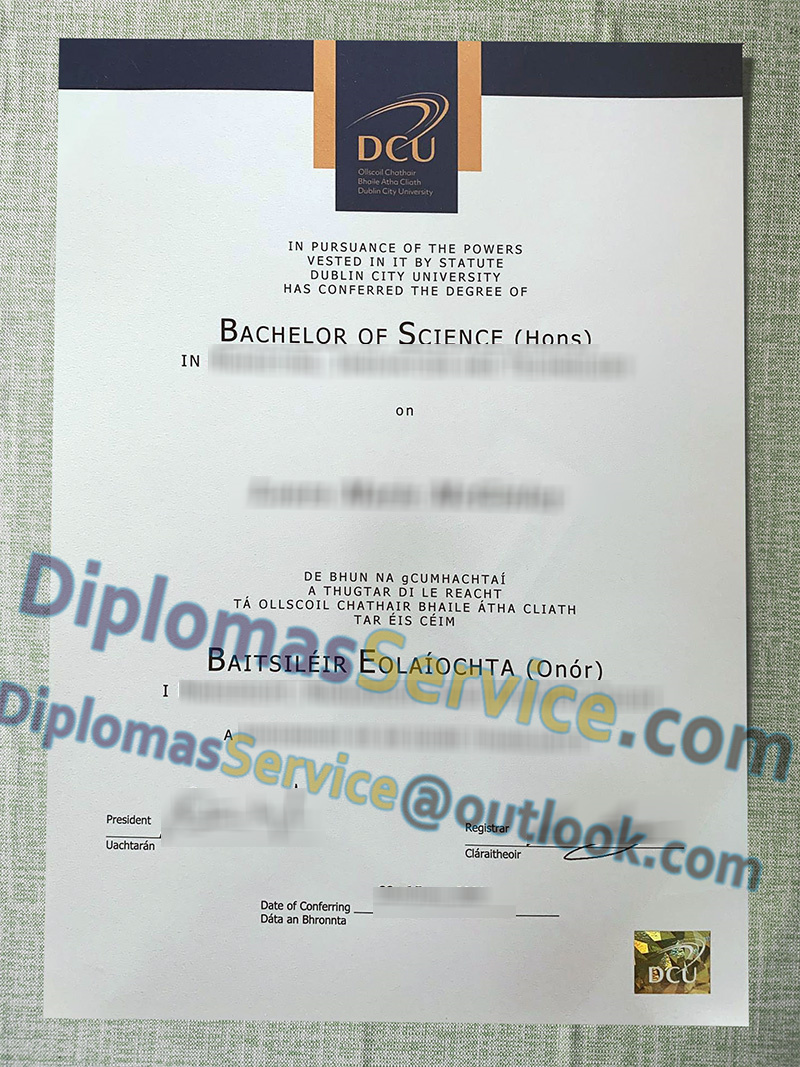 Dublin City University degree, Dublin City University certificate,