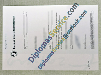 Erasmus Universiteit Rotterdam certificate