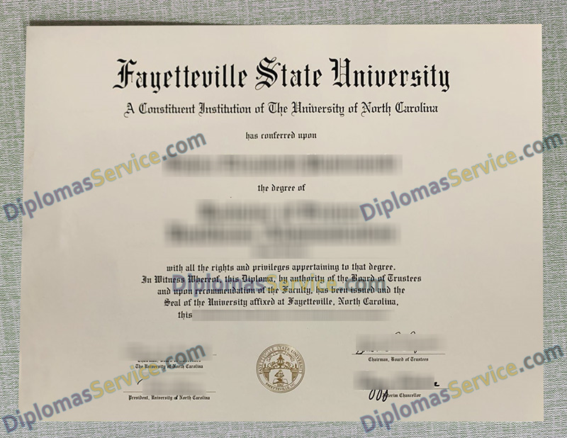 Fayetteville State University diploma, Fayetteville State University degree,