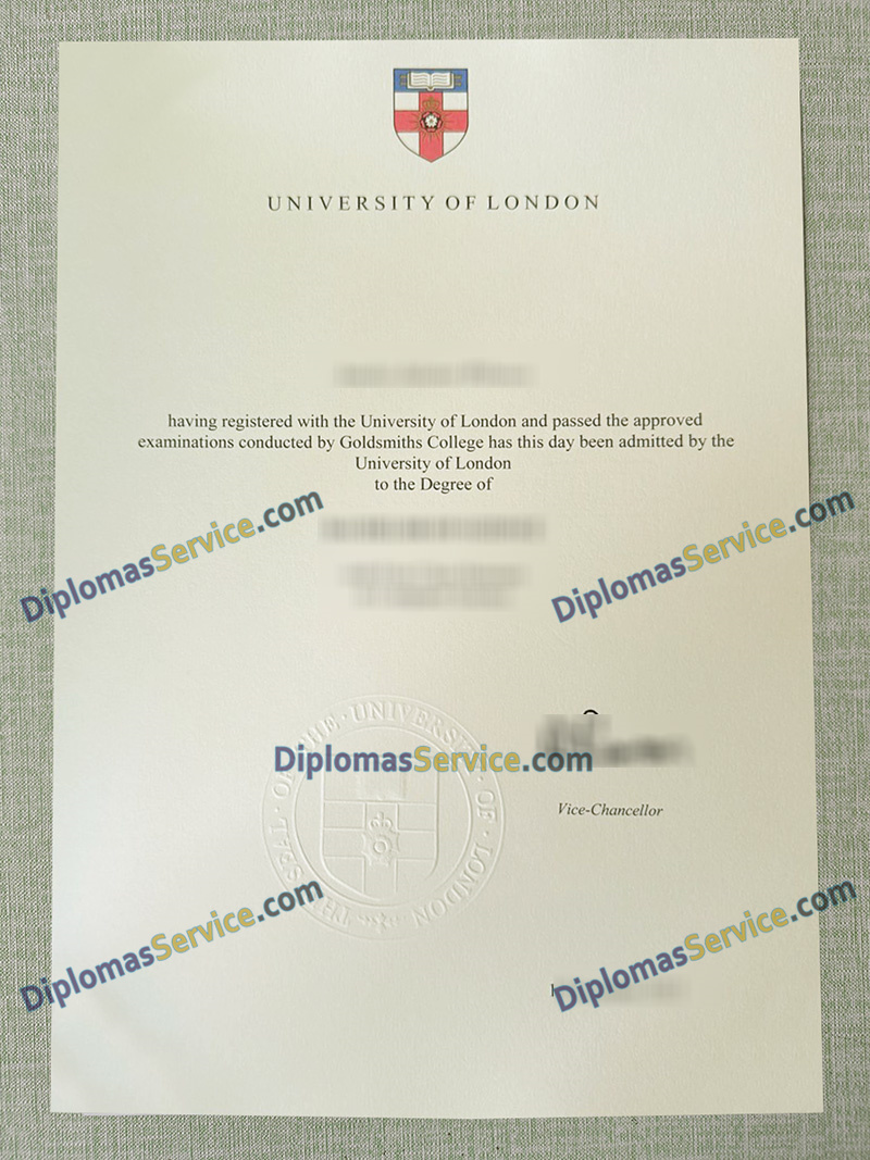 Goldsmiths University of London degree, Goldsmiths College University of London diploma,
