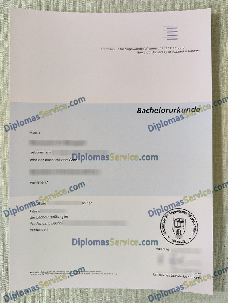 HAW Hamburg urkunde, HAW Hamburg degree,