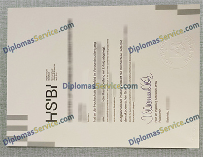 Hochschule Bielefeld diploma