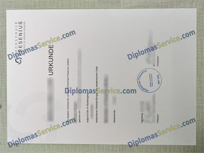 Hochschule Fresenius diploma