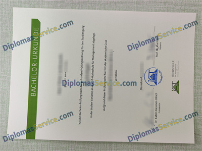 IST-Hochschule für Management diploma
